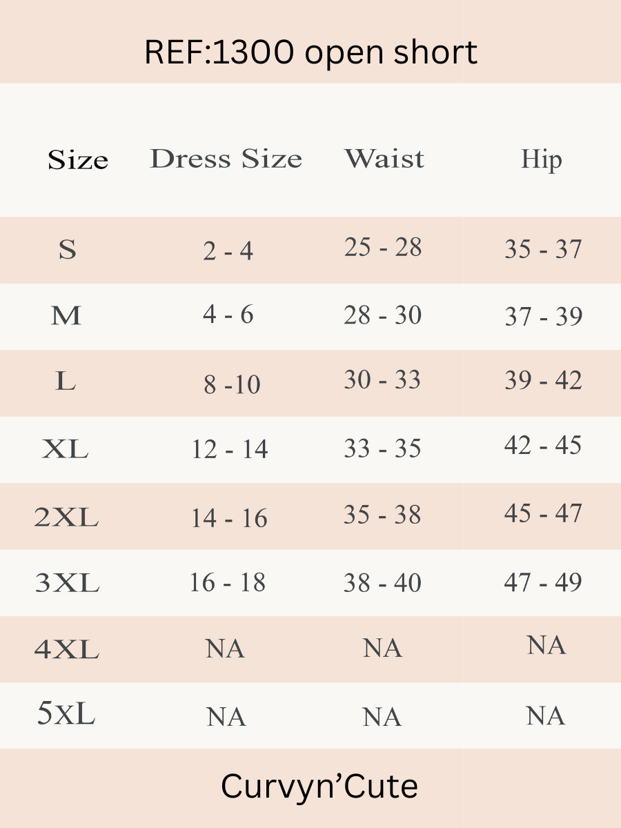 شورت مفتوح لرفع المؤخرة مع تحكم في البطن السفلية