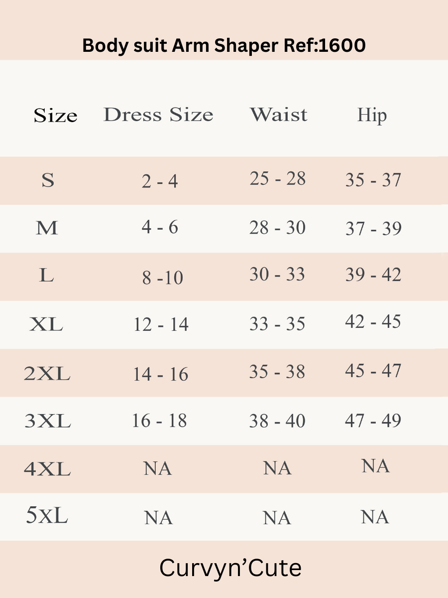 Bodysuit Tummy Back and Arm Shaper