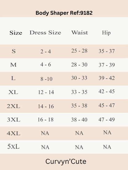 مشد رفع المؤخرة ونحت الجسم مع التحكم في البطن 